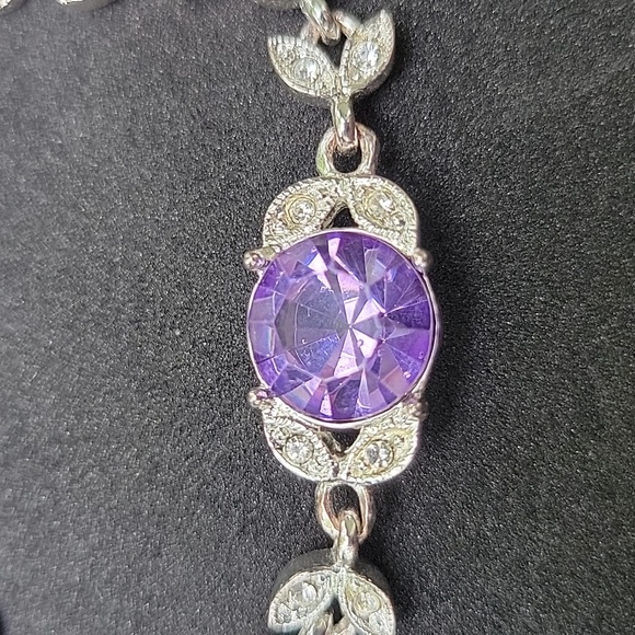 Napier Purple Necklace and Bracelet Set - Picture 6 of 7